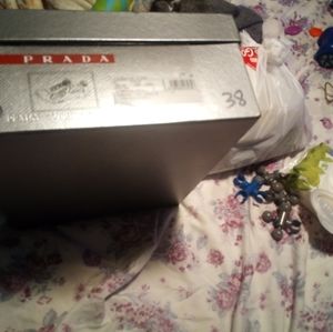 Patent leather Black pradas size 38 mens
